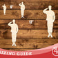 Unfinished Wood American Hero Shape | DIY Craft Cutout | up to 46" DIY