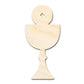 Unfinished Wood Host and Chalice Shape | DIY Craft Cutout | up to 46" DIY