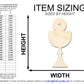 Unfinished Wood Host and Chalice Shape | DIY Craft Cutout | up to 46" DIY