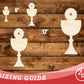 Unfinished Wood Host and Chalice Shape | DIY Craft Cutout | up to 46" DIY