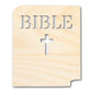 Unfinished Wood Bible Shape | DIY Craft Cutout | up to 46" DIY