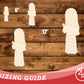 Unfinished Wood Nun Shape | DIY Craft Cutout | up to 46" DIY