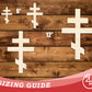 Unfinished Wood Orthodox Cross Shape | DIY Craft Cutout | up to 46" DIY