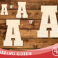 Unfinished Wood Varsity Team Font - A Shape | DIY Craft Cutout | up to 46" DIY