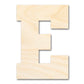 Unfinished Wood Varsity Team Font - E Shape | DIY Craft Cutout | up to 46" DIY