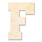 Unfinished Wood Varsity Team Font - F Shape | DIY Craft Cutout | up to 46" DIY