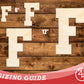 Unfinished Wood Varsity Team Font - F Shape | DIY Craft Cutout | up to 46" DIY