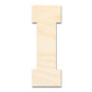 Unfinished Wood Varsity Team Font - I Shape | DIY Craft Cutout | up to 46" DIY