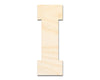 Unfinished Wood Varsity Team Font - I Shape | DIY Craft Cutout | up to 46" DIY