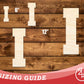 Unfinished Wood Varsity Team Font - I Shape | DIY Craft Cutout | up to 46" DIY