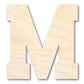 Unfinished Wood Varsity Team Font - M Shape | DIY Craft Cutout | up to 46" DIY