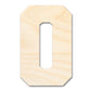 Unfinished Wood Varsity Team Font - O Shape | DIY Craft Cutout | up to 46" DIY