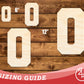 Unfinished Wood Varsity Team Font - O Shape | DIY Craft Cutout | up to 46" DIY