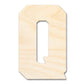 Unfinished Wood Varsity Team Font - Q Shape | DIY Craft Cutout | up to 46" DIY