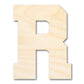 Unfinished Wood Varsity Team Font - R Shape | DIY Craft Cutout | up to 46" DIY
