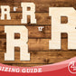 Unfinished Wood Varsity Team Font - R Shape | DIY Craft Cutout | up to 46" DIY