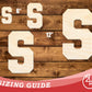 Unfinished Wood Varsity Team Font - S Shape | DIY Craft Cutout | up to 46" DIY