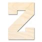 Unfinished Wood Varsity Team Font - Z Shape | DIY Craft Cutout | up to 46" DIY