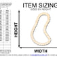 Unfinished Wood Beaded Necklace Shape | DIY Craft Cutout | up to 46" DIY