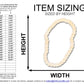 Unfinished Wood Beaded Necklace Shape | DIY Craft Cutout | up to 46" DIY