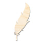 Unfinished Wood Feather Shape | DIY Craft Cutout | up to 46" DIY