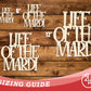 Unfinished Wood Life Of The Mardy Shape | DIY Craft Cutout | up to 46" DIY
