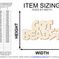 Unfinished Wood Got Beads? Shape | DIY Craft Cutout | up to 46" DIY