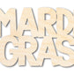Unfinished Wood MardiGras Shape | DIY Craft Cutout | up to 46" DIY