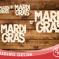 Unfinished Wood MardiGras Shape | DIY Craft Cutout | up to 46" DIY