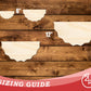 Unfinished Wood Half Banner Shape | DIY Craft Cutout | up to 46" DIY