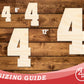 Unfinished Wood Varisty Number Four Shape | DIY Craft Cutout | up to 46" DIY