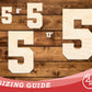 Unfinished Wood Varisty Number Five Shape | DIY Craft Cutout | up to 46" DIY