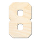 Unfinished Wood Varisty Number Eight Shape | DIY Craft Cutout | up to 46" DIY