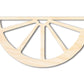 Unfinished Wood Orange Slice Shape | DIY Craft Cutout | up to 46" DIY