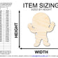 Unfinished Wood Cute Astronaut Shape | DIY Craft Cutout | up to 46" DIY