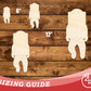 Unfinished Wood Astronaut Shape | DIY Craft Cutout | up to 46" DIY