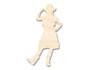 Unfinished Wood Cowgirl Shape | DIY Craft Cutout | up to 46" DIY