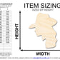 Unfinished Wood Cowgirl Silhouette Shape | DIY Craft Cutout | up to 46" DIY