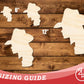 Unfinished Wood Cowgirl Silhouette Shape | DIY Craft Cutout | up to 46" DIY