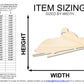 Unfinished Wood Bobsled Shape | DIY Craft Cutout | up to 46" DIY