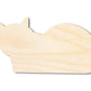 Unfinished Wood Laying Cat Shape | DIY Craft Cutout | up to 46" DIY