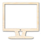 Unfinished Wood Computer Shape | DIY Craft Cutout | up to 46" DIY