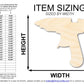 Unfinished Wood Hot Glue Gun Shape | DIY Craft Cutout | up to 46" DIY