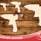 Unfinished Wood Hot Glue Gun Shape | DIY Craft Cutout | up to 46" DIY