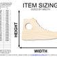 Unfinished Wood High Top Shoe Shape | DIY Craft Cutout | up to 46" DIY