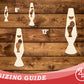 Unfinished Wood Lava Lamp Shape | DIY Craft Cutout | up to 46" DIY