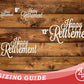 Unfinished Wood Happy Retirement Shape | DIY Craft Cutout | up to 46" DIY