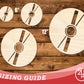 Unfinished Wood CD Shape | DIY Craft Cutout | up to 46" DIY