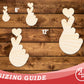 Unfinished Wood Finger Heart Shape | DIY Craft Cutout | up to 46" DIY