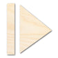 Unfinished Wood Play Pause Shape | DIY Craft Cutout | up to 46" DIY